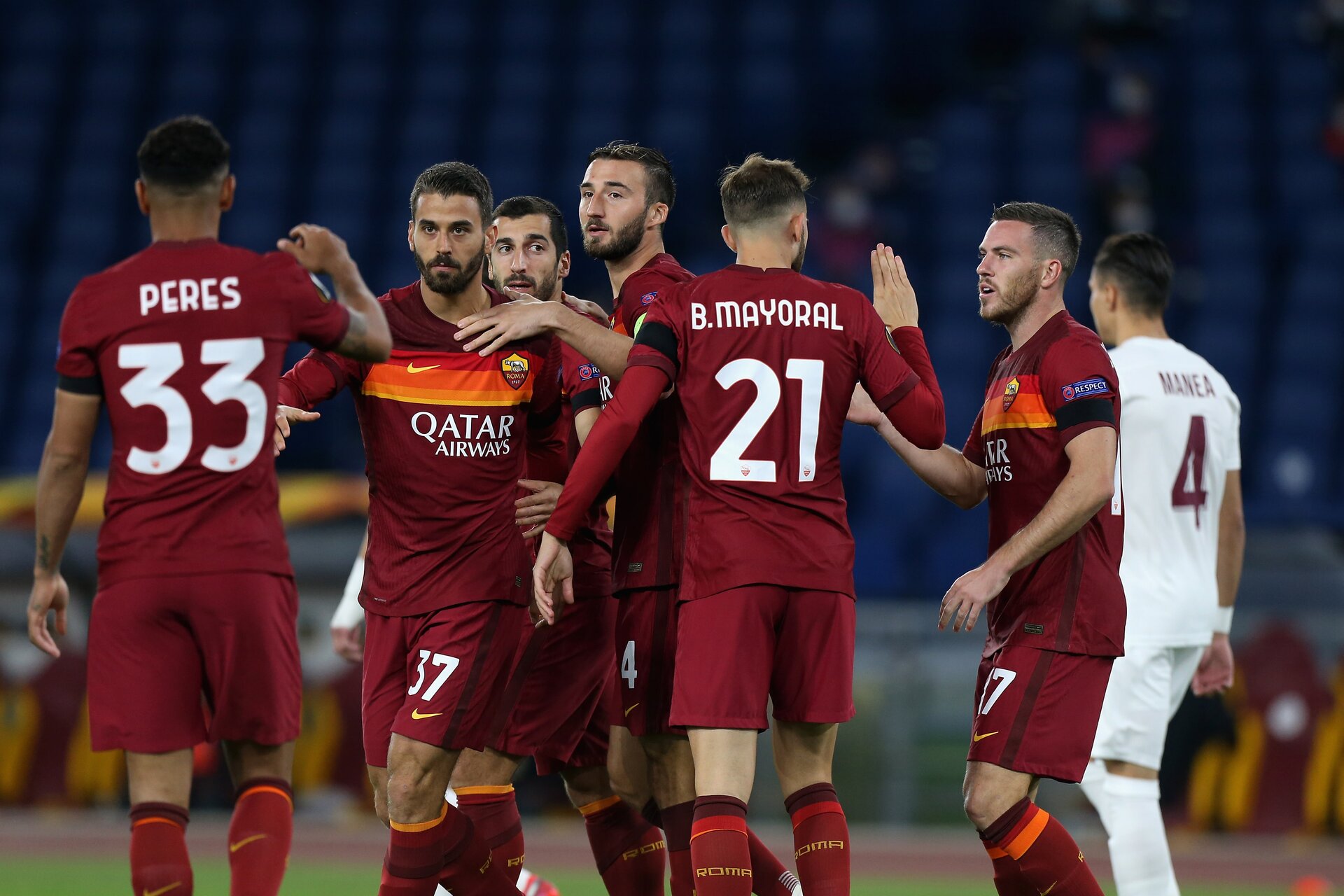 Europa League: Roma-Cluj 5-0, Rijeka-Napoli 1-2, Milan-Lille 0-3
