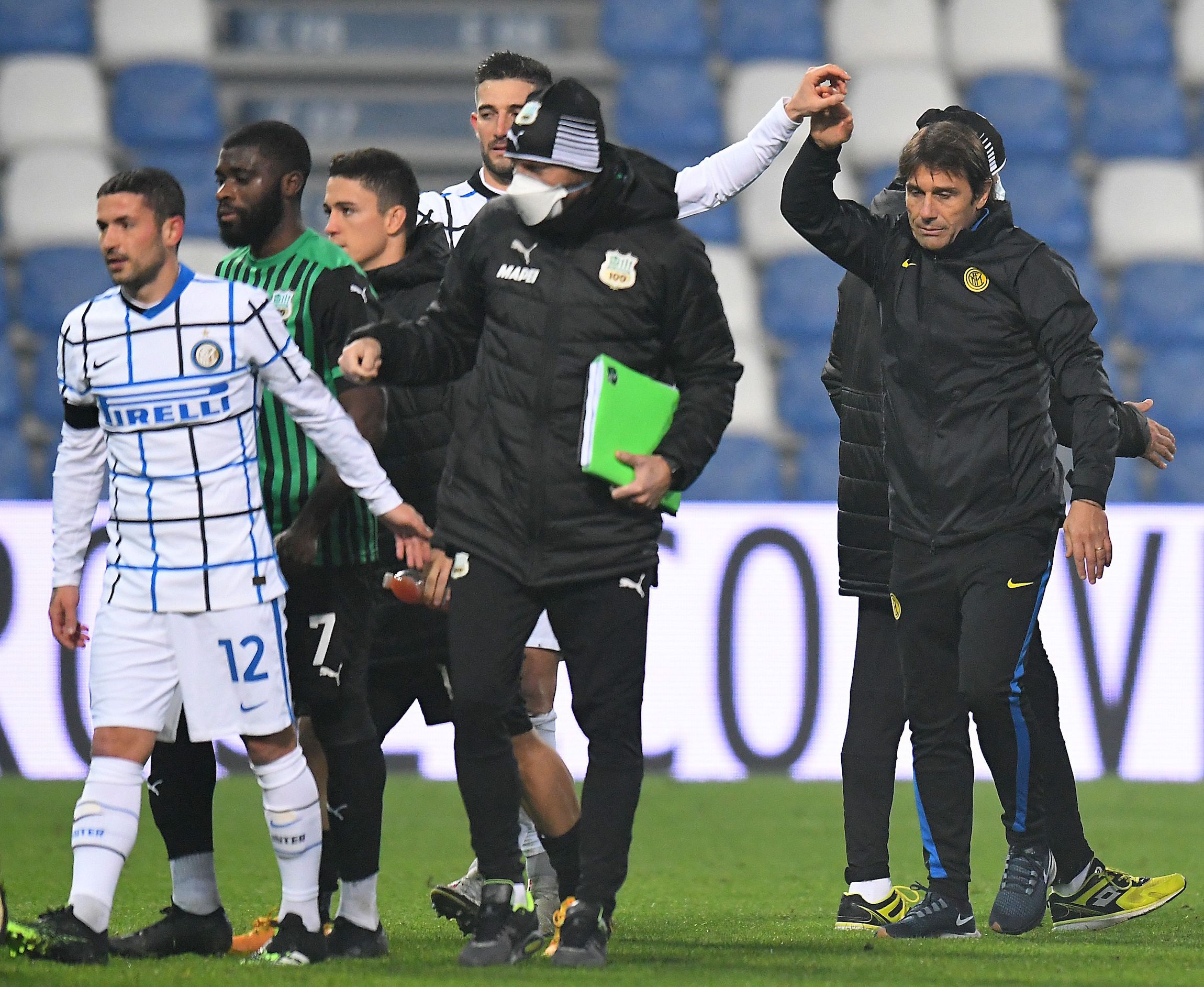 Sassuolo-Inter 0-3 Serie A nona giornata