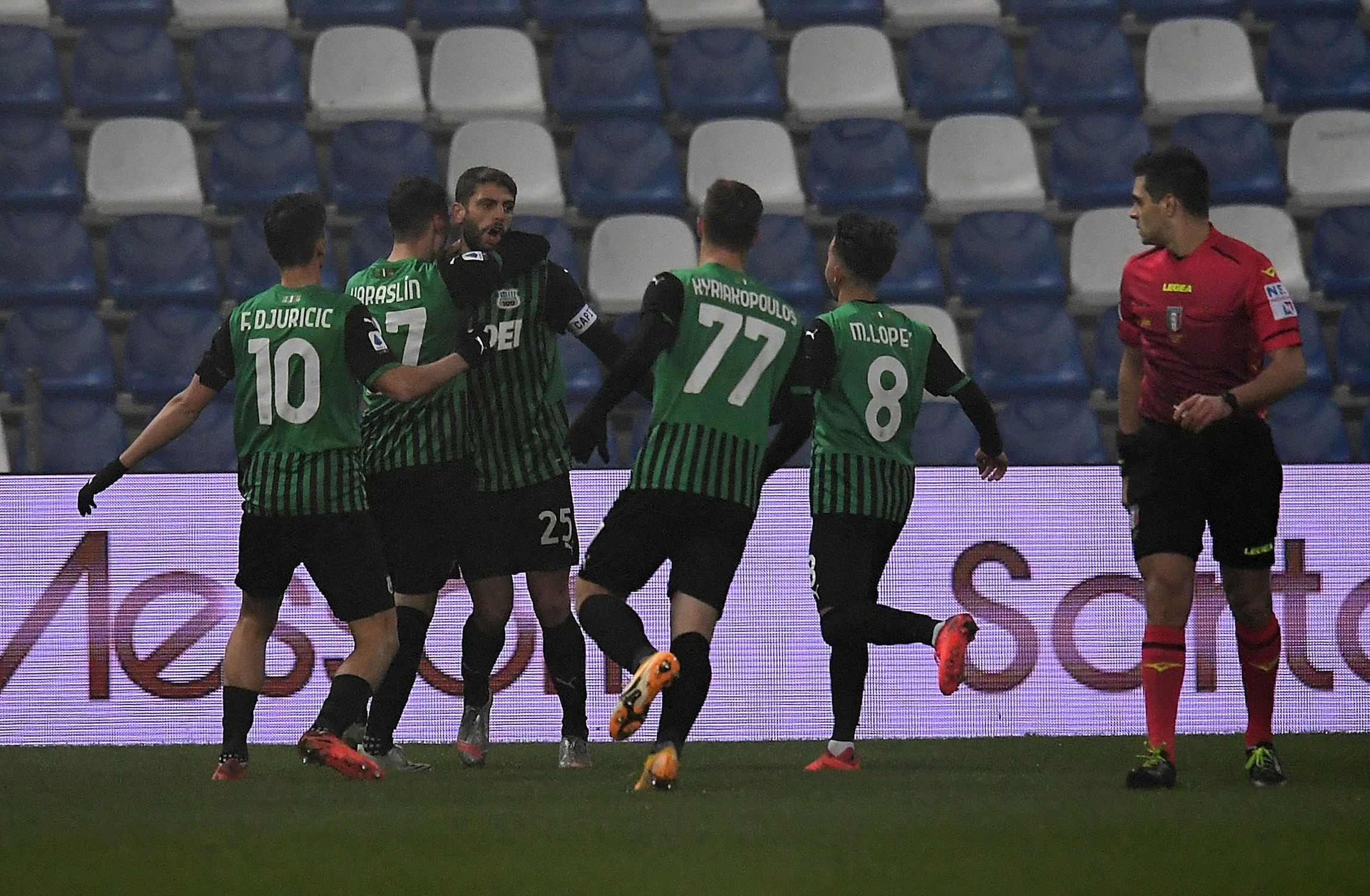 Serie A, 11ª giornata: Sassuolo-Benevento 1-0. Per i neroverdi vittoria di rigore