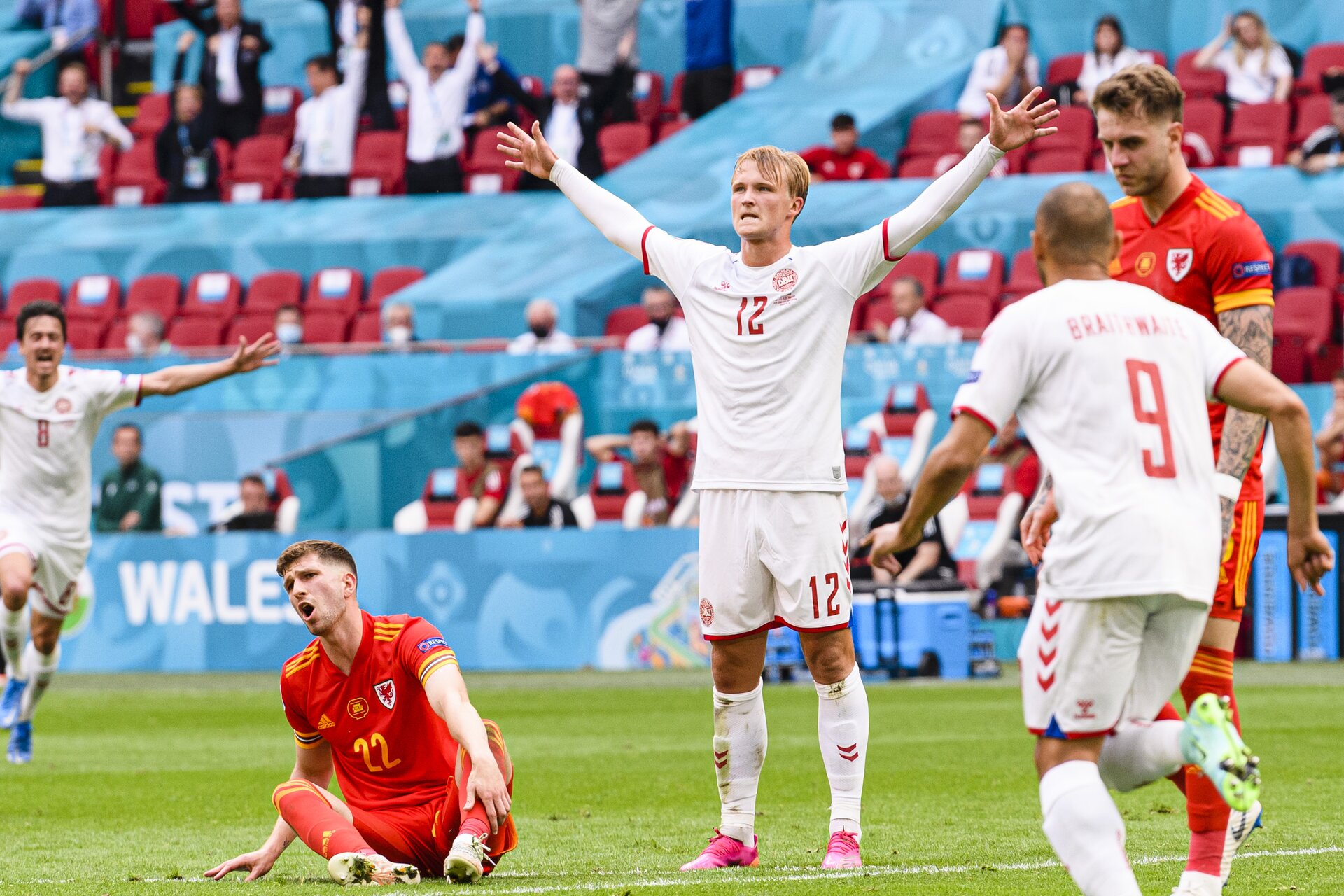 Euro 2020, la Danimarca cala il poker al Galles e vola ai quarti