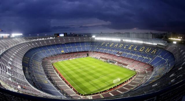 Lo stadio Camp Nou  di Barcellona