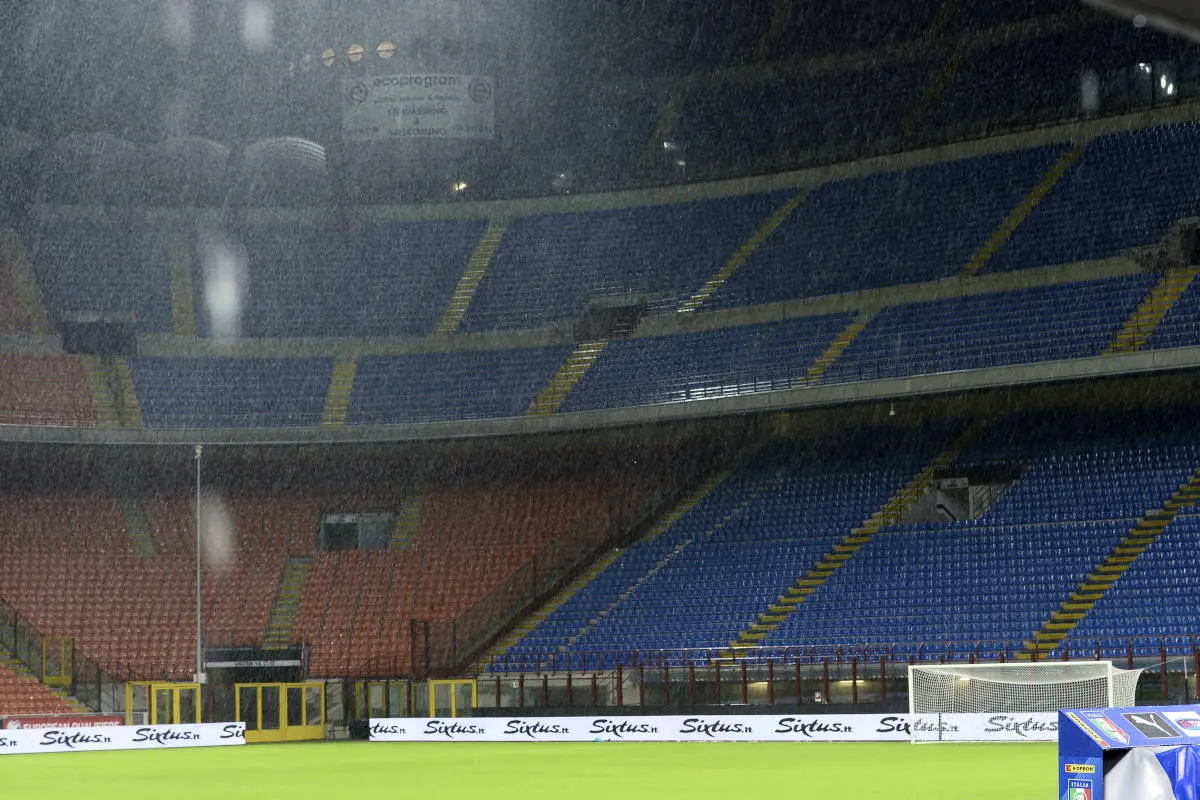 Stadio San Siro Pioggia