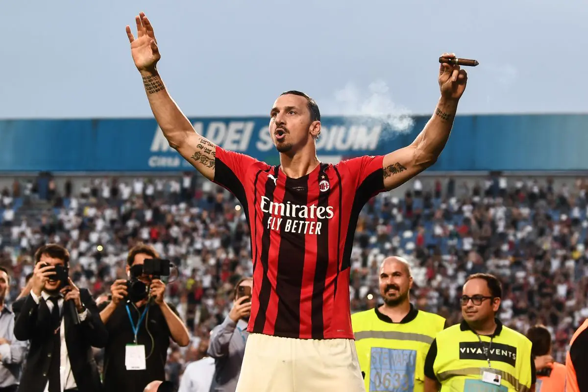 Zlatan Ibrahimovic esulta scudetto