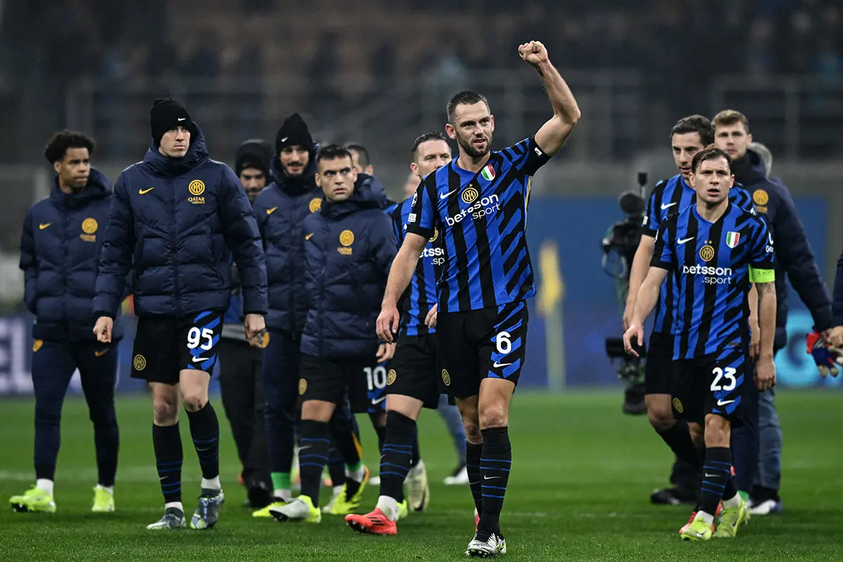 De Vrij, esultanza Inter