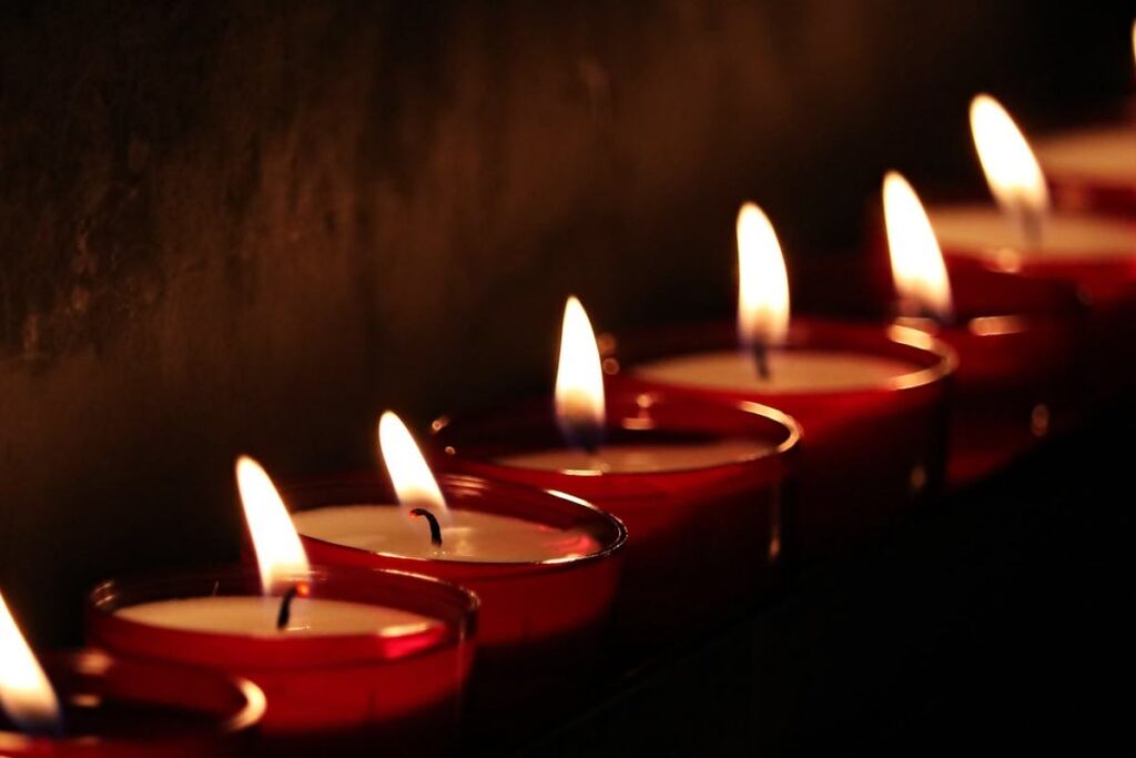 candele lutto
