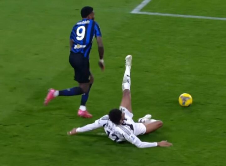 Thuram e Veiga nell'ultimo Juventus-Inter