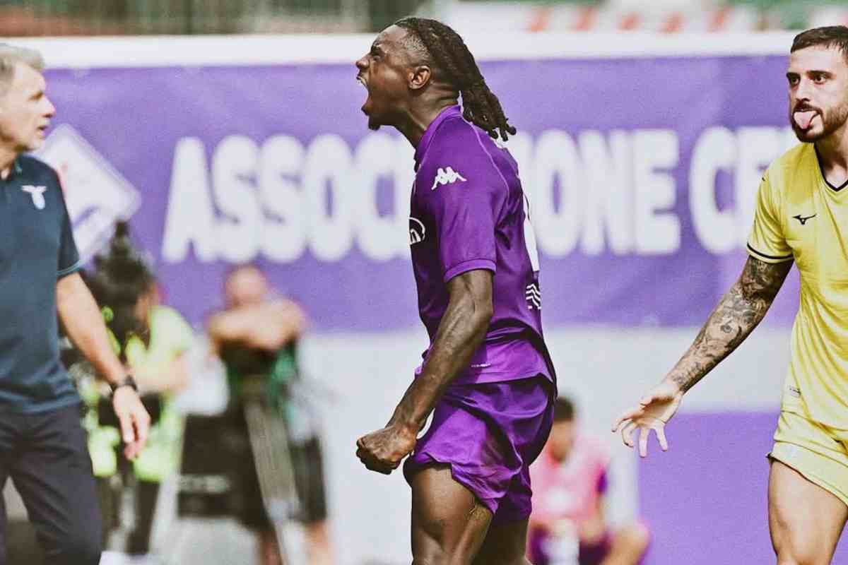 Moise Kean esulta