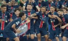PSG festeggia con la Champions
