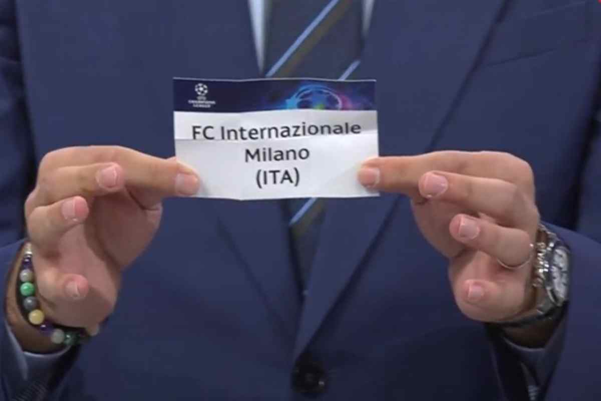 Sorteggio Champions Inter